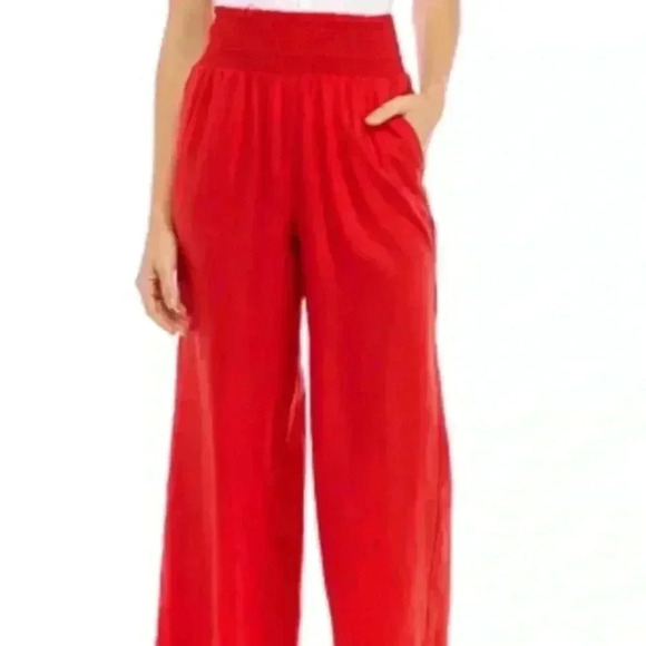 Crown & Ivy linen soft wide leg pants - Picture 1 of 5